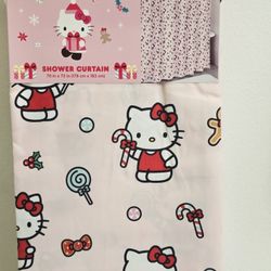 🍭 Hello Kitty Christmas Shower Curtain 🍭