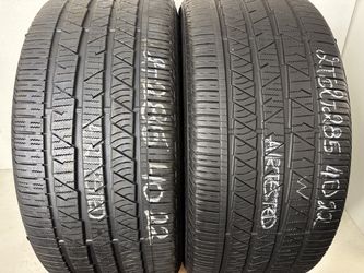 2 Tires 285 40 22 Continental Crosscontact Lx Sport High Tread No Repairs