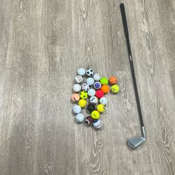 Golf Club And Cool Golf Balls