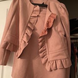 Blush Pink Dress And Suit Jacket Size 12