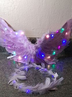 Brand new angel wings & halo