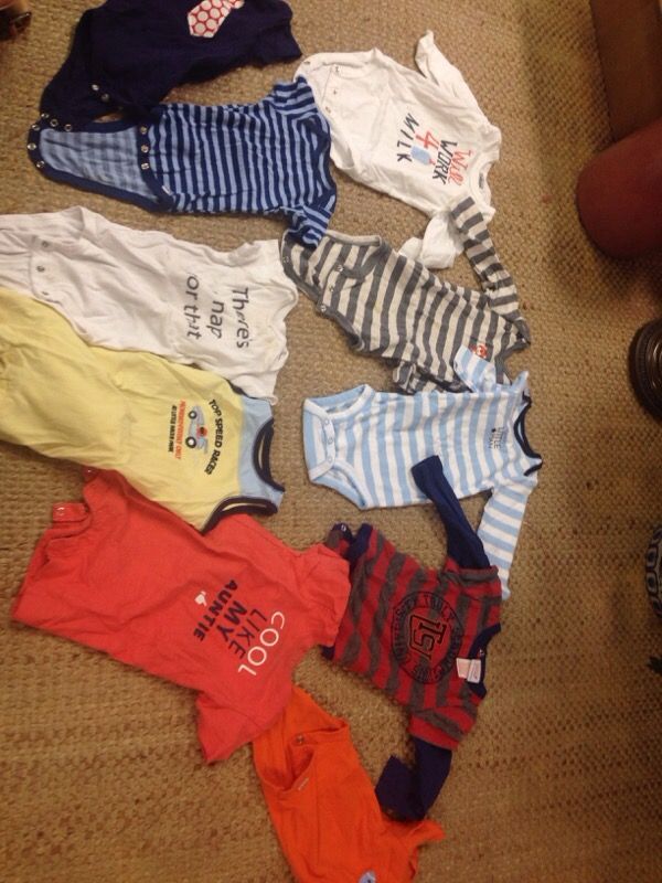 10 12-month old Boy Onesie's