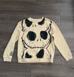 Disney Jack Skellington Sweatshirt Womens Medium Oversized Nightmare Before