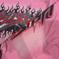 💖 Hellstar Studios Pink Hoodie (M) – Hype Essential 💫