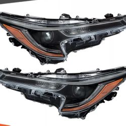 Pair 2020-2022 Toyota Corolla L LE LED Headlights Projector Headlamps Driver Passenger Side