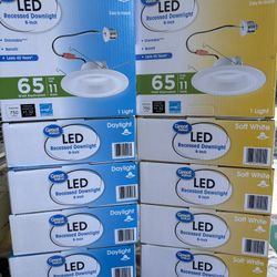 Great Value 6" LED Retrofit Downlight, 11-Watt (65W Replacement) Daylight or Soft White Dimmable E26 Screw Base