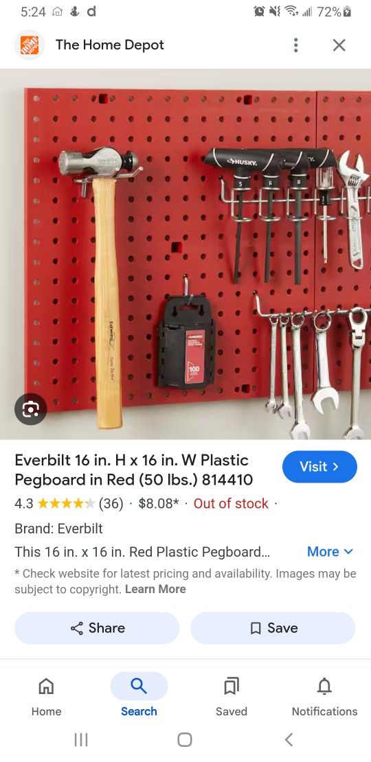*** Tool Storage For Garage Wall ***