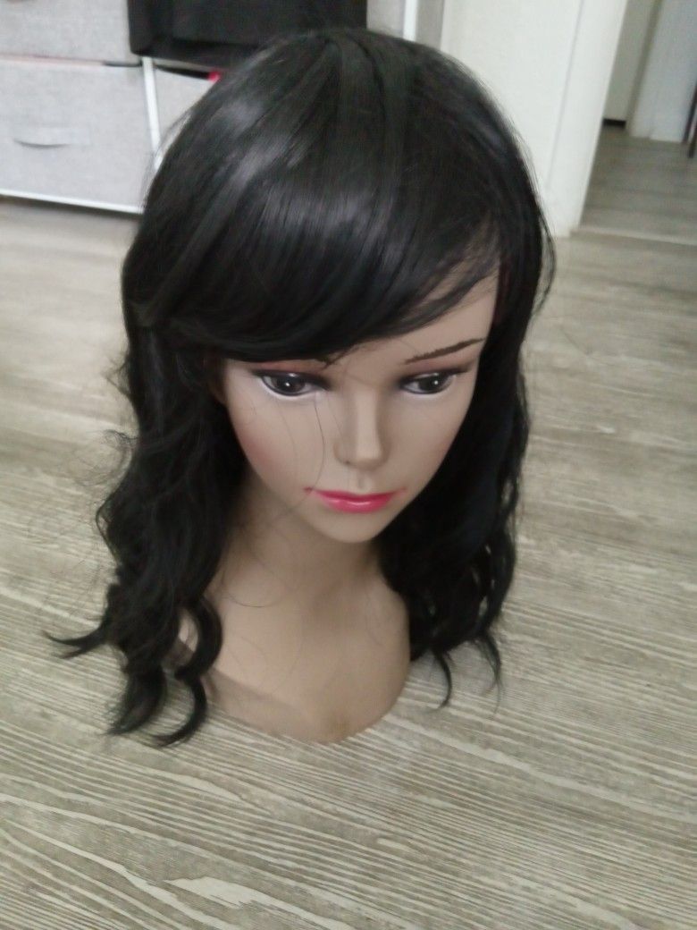 Wig Beauttifull  Wayvy Natural Look Feels Like Human Hair But Synthetic Hair 