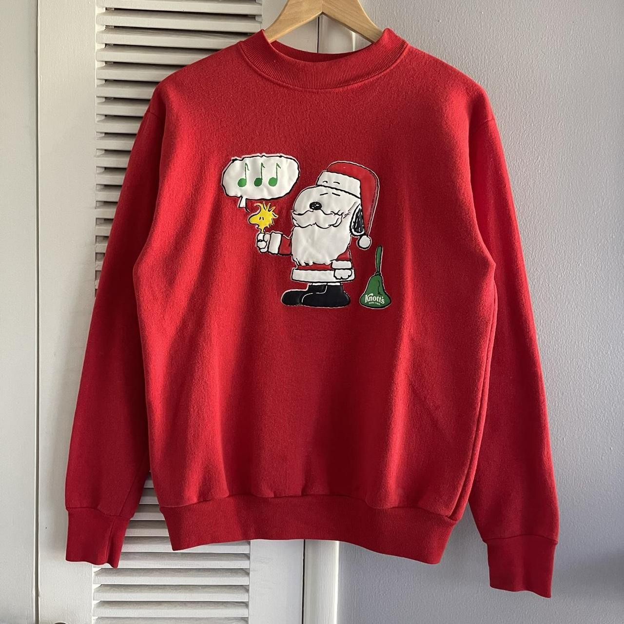 Vintage 80's Snoopy Peanuts Musical Christmas Sweater