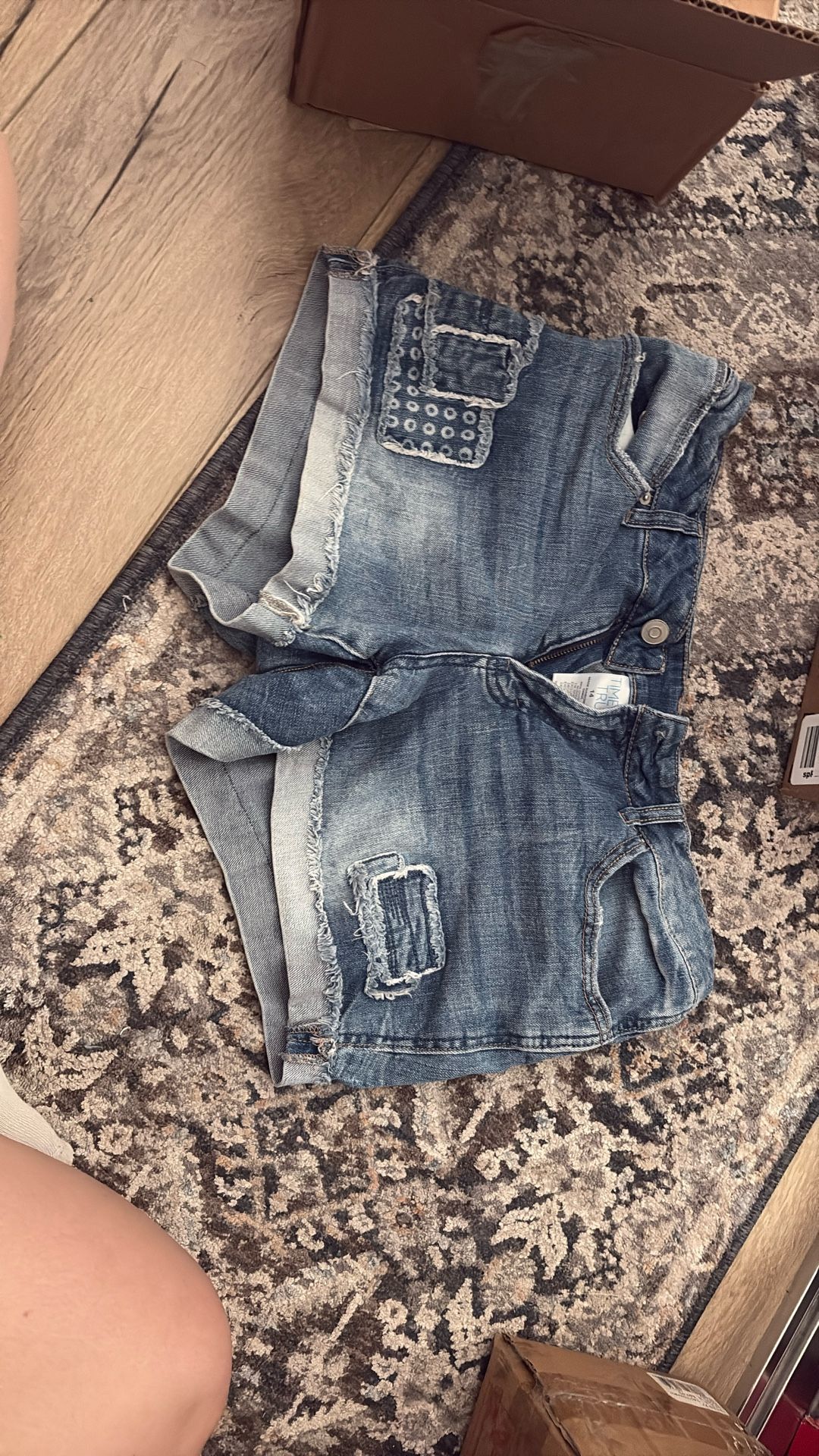 Time and Tru jean shorts