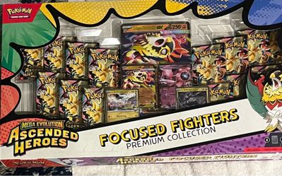 2026  POKEMON ASCENDED HEROES FOCUSED FIGHTERS PREMIUM COLLECTION
