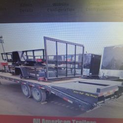 2022 AMERICAN  NEW  /  A M O  H. D. OPEN UTILITY  TRAILER  5 ' X 10' G V W R 3000 LBS.