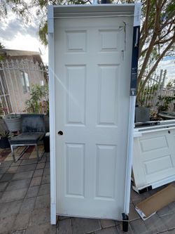 Shop Masonite 30 in. x 80 in. Textured 6-Panel Bored Hollow Core Painted Composite Interior Door Slab with Bore