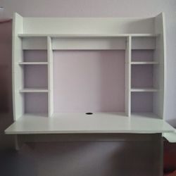 Floating White Desk