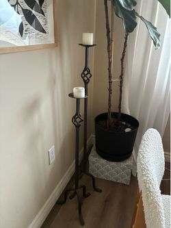 Candle holders.