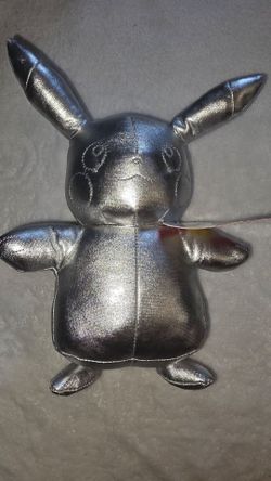 25th anniversary silver pikachu plushie