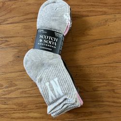 NWT Scotch & Soda Amsterdam Cushioned low crew Socks - 6 Pair