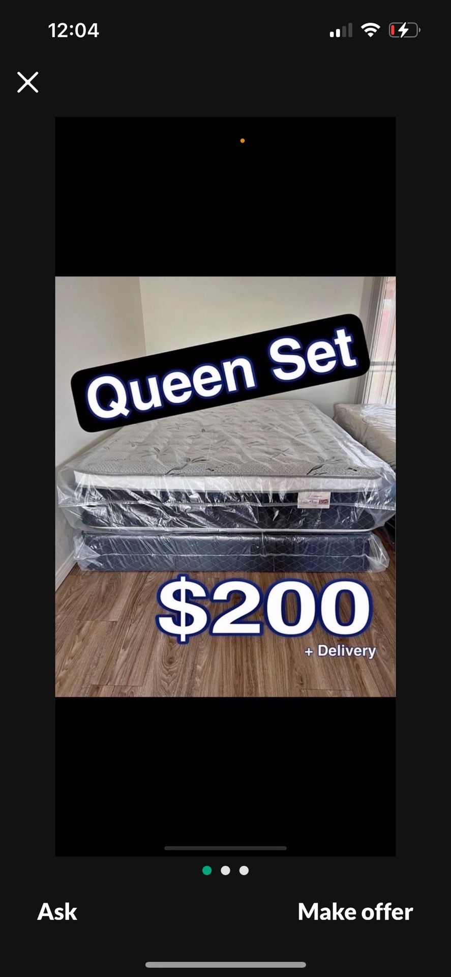 Brand New Queen Pillow Top Mattress Set