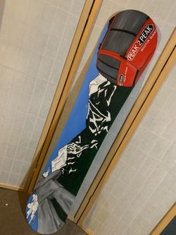 Custom hand painted Burton snowboard
