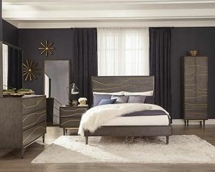 New 4pc queen size bedroom set tax included