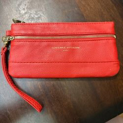Adrienne Vittadini Studio two-zip pocket wristlet