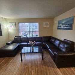 Couch, leather seats