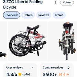 Zizzo Liberte foldable bike