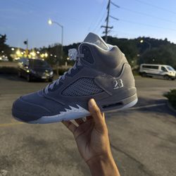 Nike Jordan 5 Wolf Grey - Size 12 Brand New