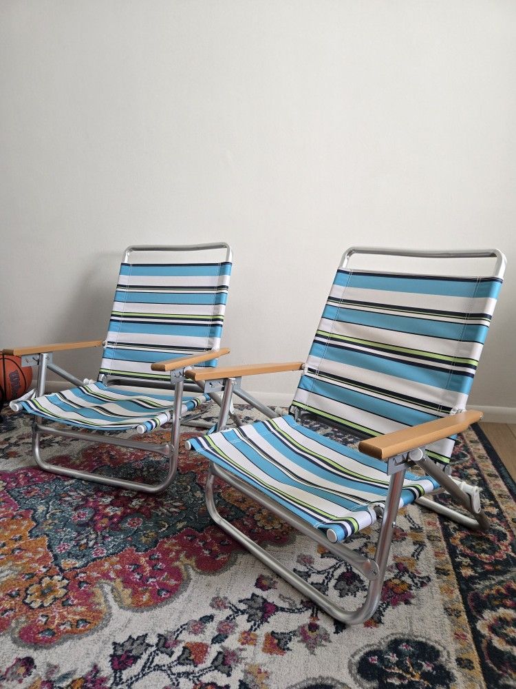2 Folding Beach Chairs β $20 π΄