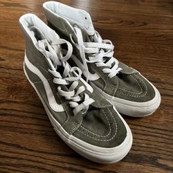 Vans High Tops Green Size 7 Women 5.5 Men