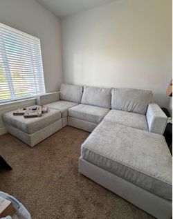 Standard Seats and Sides Lovesac Sactional in Sky Gray