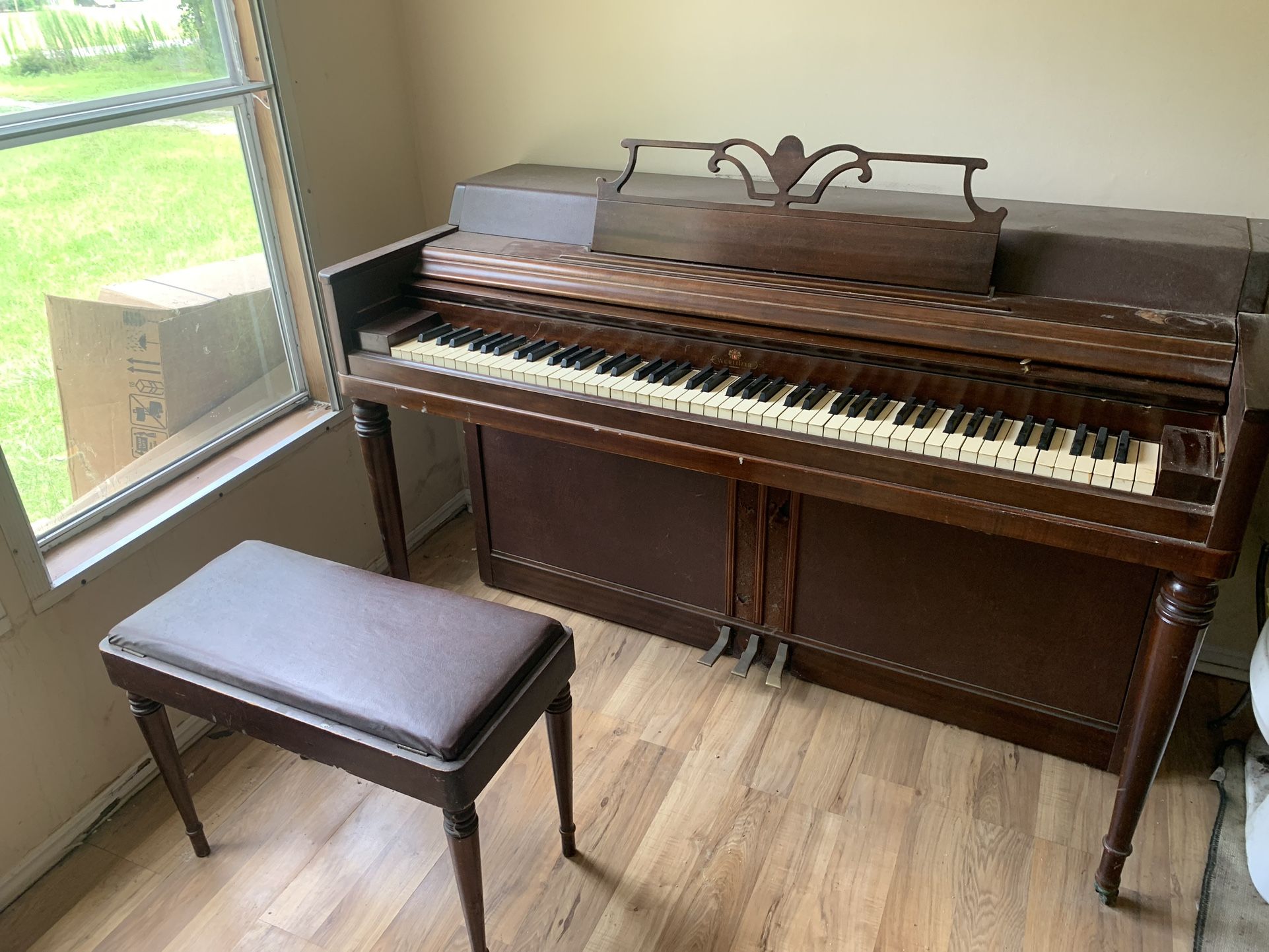 FREE Wurlitzer Piano And Bench FREE