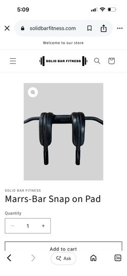 Snap on pad-Marrs bar