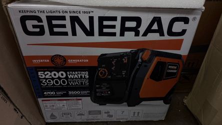 Generac iQ 5200 Starting / 3900 Running Watt Gasoline, Liquid propane Dual Fuel Inverter Generator
