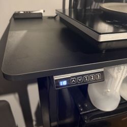 Standing Adjustable Height Desk, Electric 40 × 24 Inch Sit to Stand Up Rising Computer Gaming Table with 3 Memory Presets (I hav 2 tables) + 2 Free La