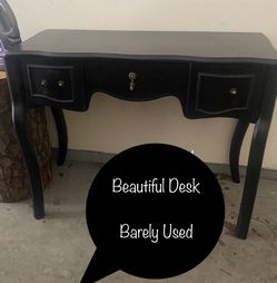 Beautiful Black Victorian. Writing Desk
