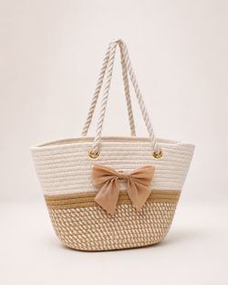 Woven Straw Tote