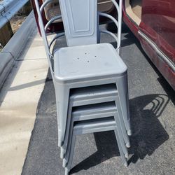4 Heavy Duty Commercial Chairs  Oversized Seats 