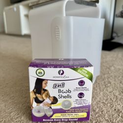 Milk storage for freezer, breast shields and nursing pads