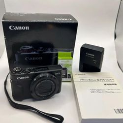 Canon PowerShot G7 X Mark II 20.1MP Compact Camera - Black