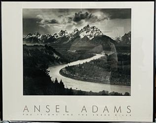 Ansel Adams Framed Print The Tetons / Snake River