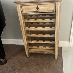 Wine Rack With Drawer