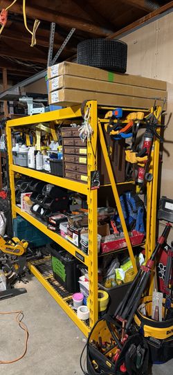 Dewalt metal shelves for garage/shed/side yard etc..