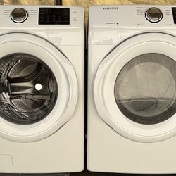 Samsung Stackable Front Load Washer And Gas Dryer Set