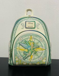 Loungefly Disney Peter Pan Tinker Bell Iridescent Stained Glass Mini Backpack