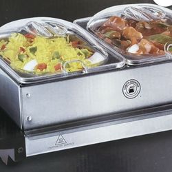 Buffet Server - 2 Sections 15” X 10.4” X 5.7”