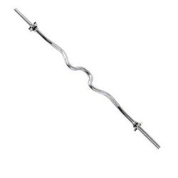 NEW STANDARD SUPER CURL BAR / EZ CURLING BARBELL FITS 1" WEIGHTS
