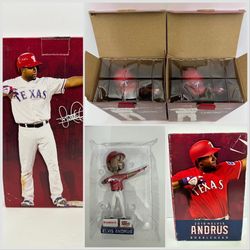 Lot Of 2 Texas Rangers #1 Elvis Andrus 2018 Bobble heads New In Box