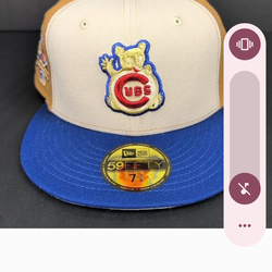 A rare colway Chicago Cubs 7and 3/8 fitted new Era Hat