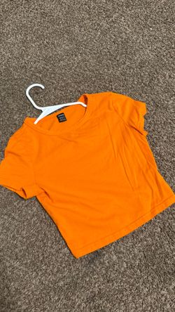 Orange crop top